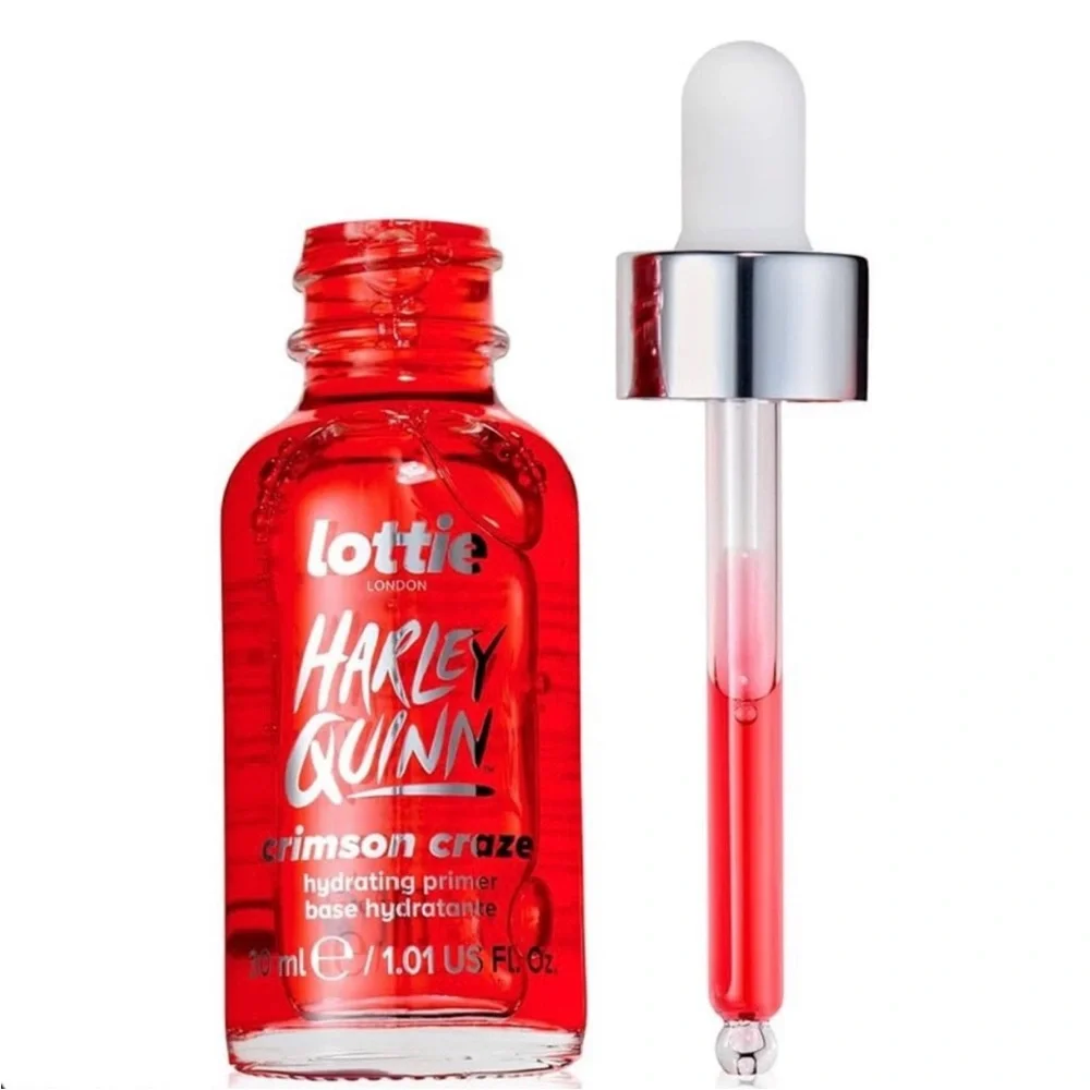 Lottie London Harley Quinn Hydrating Primer - Crimson Craze / new